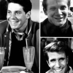 Happy Days cast in a 1973 publicity photograph