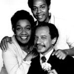 Isabel Sanford, Sherman Hemsley, and Mike Evans in a Jeffersons publicity photograph