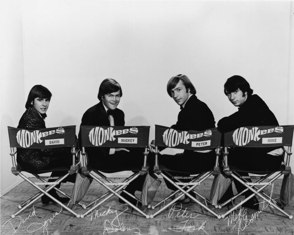 The Monkees in a 1967 trade advertisement photograph