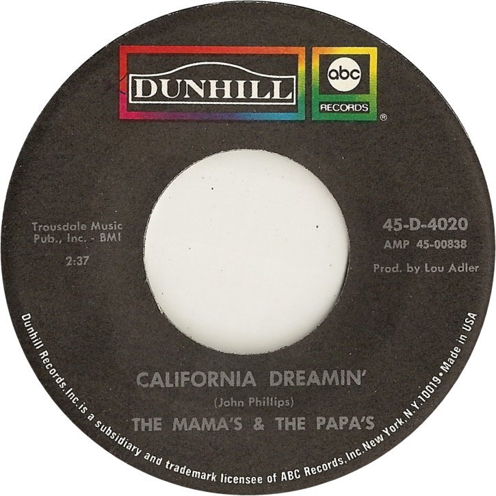California Dreamin’ by The Mamas & the Papas
